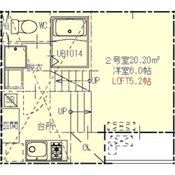 ハーモニーテラス伝馬IIIの物件間取画像